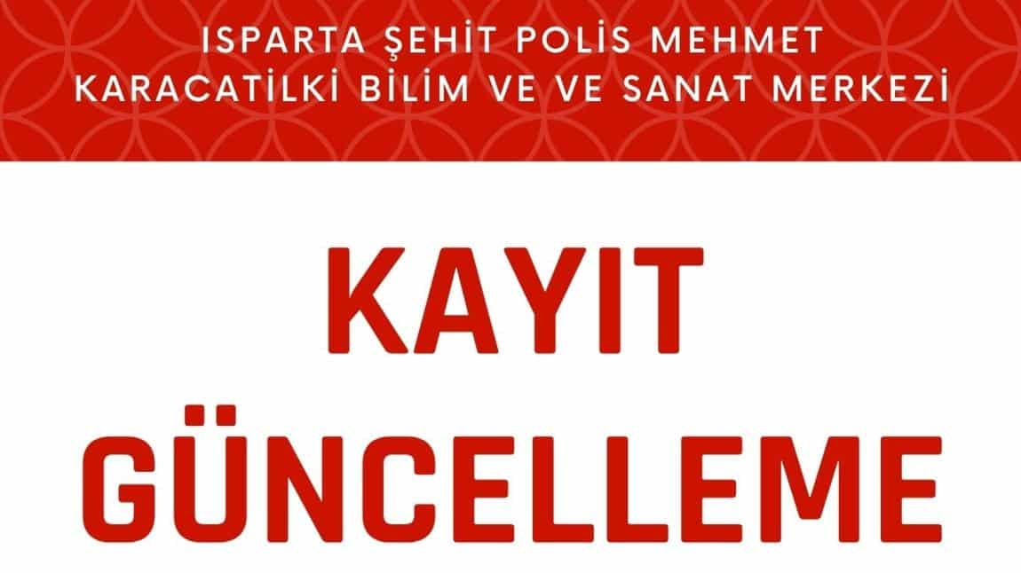 Bilsem Kayıt Güncelleme Formu 2024-2025